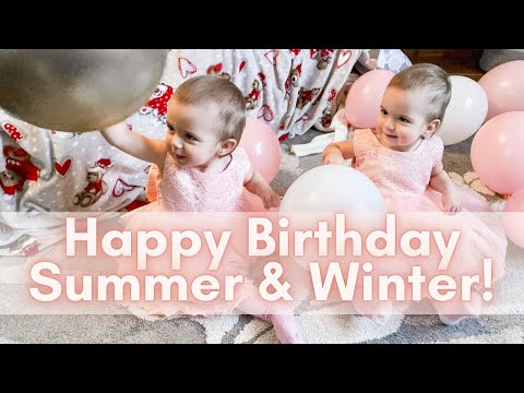 HAPPY BIRTHDAY TWINS! CELEBRATING TWINS FIRST BIRTHDAY & HOW TO MAKE SMASH CAKES FOR 1ST BIRTHDAY!