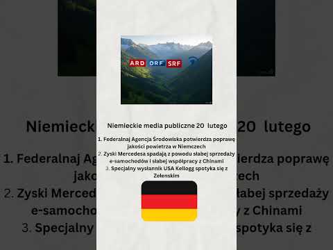 Niemieckie media publiczne 20 lutego