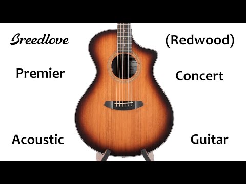 Breedlove Premier Concert CE Edgeburst, Redwood/EI Rosewood image 15