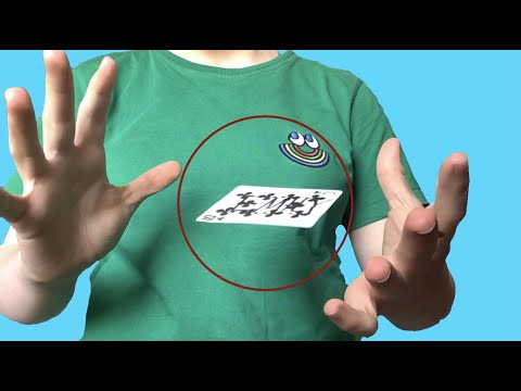 So lässt man eine Karte schweben!