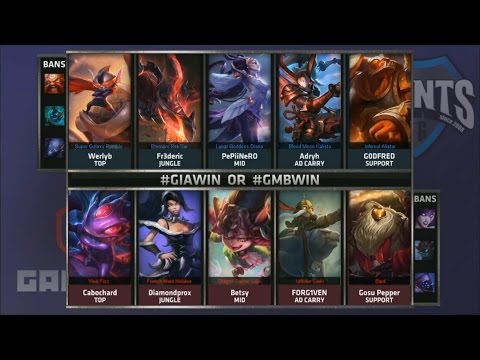 GIA vs GMB Game 1 Highlights - GIANTS GAMING vs GAMBIT GAMING - Week 4 EU LCS SUMMER 2015