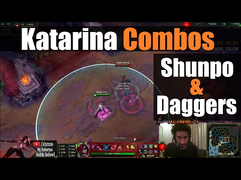 ►Katarina Guide: All Situational Combos with Daggers & Shunpo | League Of Legends