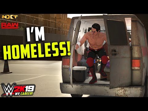 I'm Homeless WWE Wrestler! | WWE 2K19 My Career Mode! Ep 1