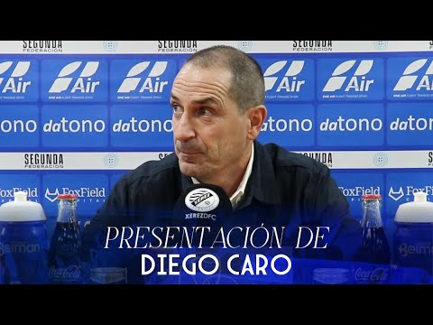 Press conference: Official presentation of Diego Caro as the new coach of Xerez Deportivo