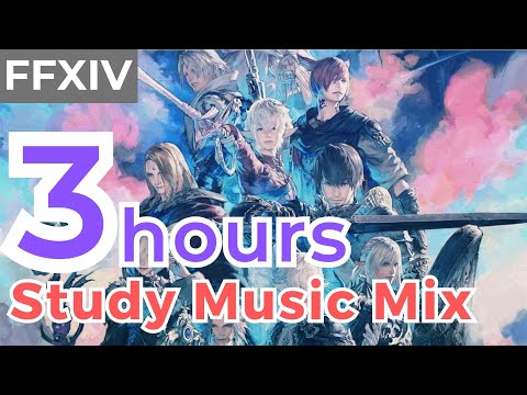 Relaxing FF14 Music, Study Music (3 hours) | relaxing calm game music FFXIV OST | endwalker 파이널판타지14