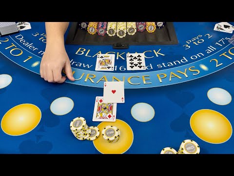 INCREDIBLE $375,000 BLACKJACK HAND WIN IN SUPER HIGH ROLLER SESSION!
