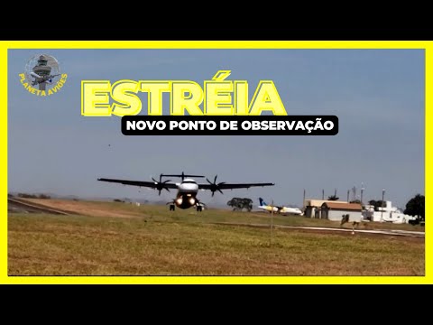 Estreia novo ponto de observação, Aeroporto de Rio Verde Goiás, pousos e decolagens #aeroportos