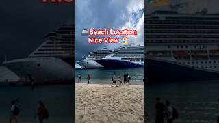 🚢⛱️ CRUISE SHIP STOP IN BEACH LOCATION