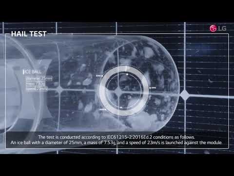 LG Solar QA Test(4): Hail Test