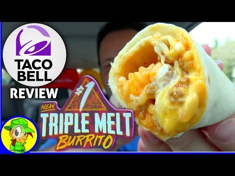 Taco Bell® | Triple Melt Burrito | Food Review! 🌮🔔🌯🧀
