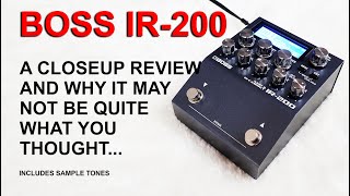 Video thumbnail for Boss IR-200 Amp & IR Pedal Review | is it what you thought? by tonymckenziecom