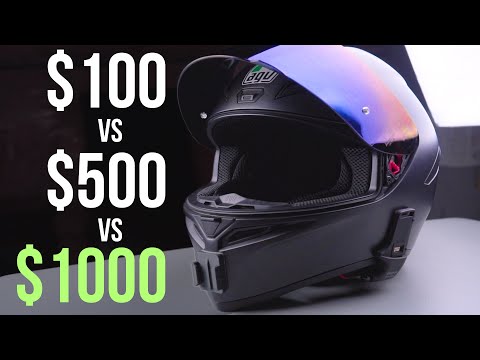 $100 vs $500 vs $1000 Motorcycle Helmet Shootout