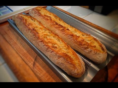 No Knead French Style Baguettes long proof better bread