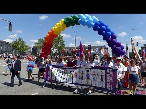 CSD - Hamburg Pride 2018 - Die gesamte Demonstration / Parade [Sa. 04.08.2018]