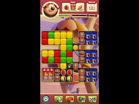 Toon Blast Level 7214 - NO BOOSTERS 🐻🐺🐱 | SKILLGAMING ✔️