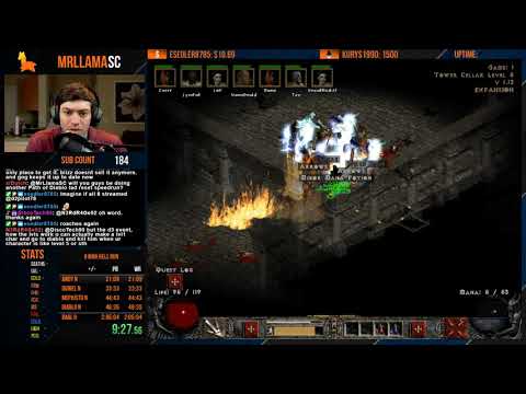 Diablo 2 - 8 Man Hell Speedrun! (01/12/2019)