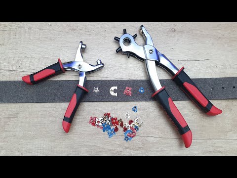How To Use Parkside Punch Pliers AND Eyelet Pliers Set