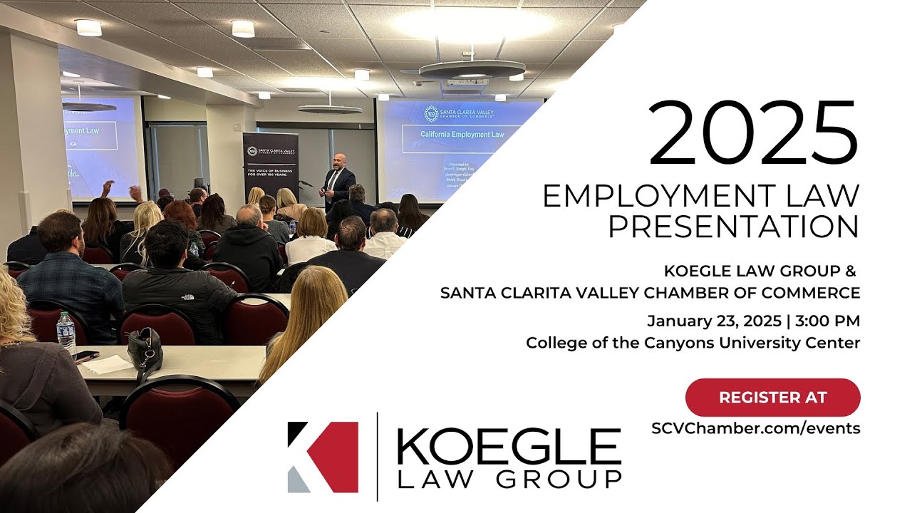 Stay Compliant in 2025: Annual Employment Law Update with Brian Koegle of Koegle Law Group