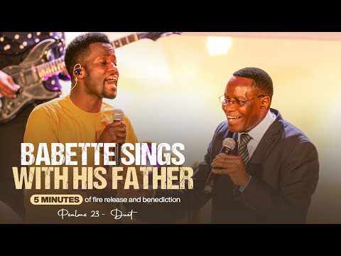 GODWILL BABETTE AND HIS FATHER -(PSALMS 23 DUET) RELEASING FIRE AT EGEMEO CONCERT 