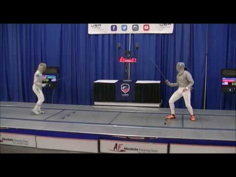 2017 Jan NAC Div I Women's Saber Gold: Russo vs Moss