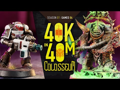 Grey Knights vs Death Guard and Tycho's Dice! King of the Colosseum Battle 4