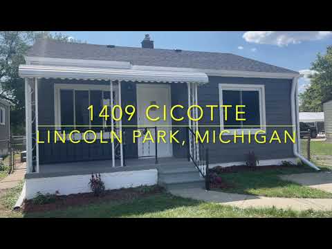 1409 Cicotte, Lincoln Park, Mi. Virtual Tour