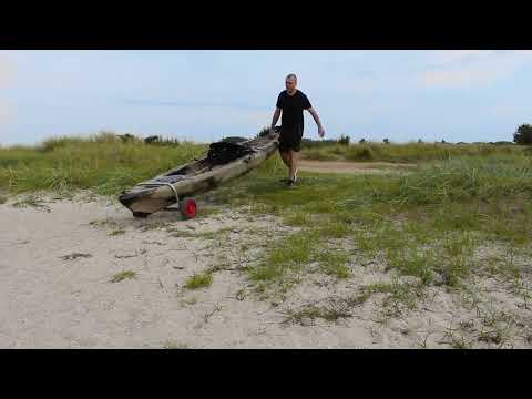 Splint sit on top kayak trolley stainless steel