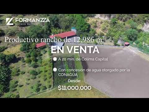 PRODUCTIVO RANCHO EN VENTA EN COFRADÍA DE SUCHITLÁN 👨🏼‍🌾🏞️