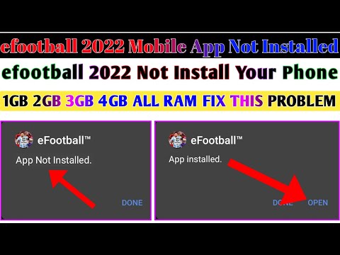 Efootball 2022 Mobile App Not Installed Problem | App Not Installed Problem Efootball 2022 Mobile