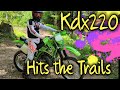 Kawasaki Kdx220 Hitting Some Trails Awesome 2 Stroke Sounds