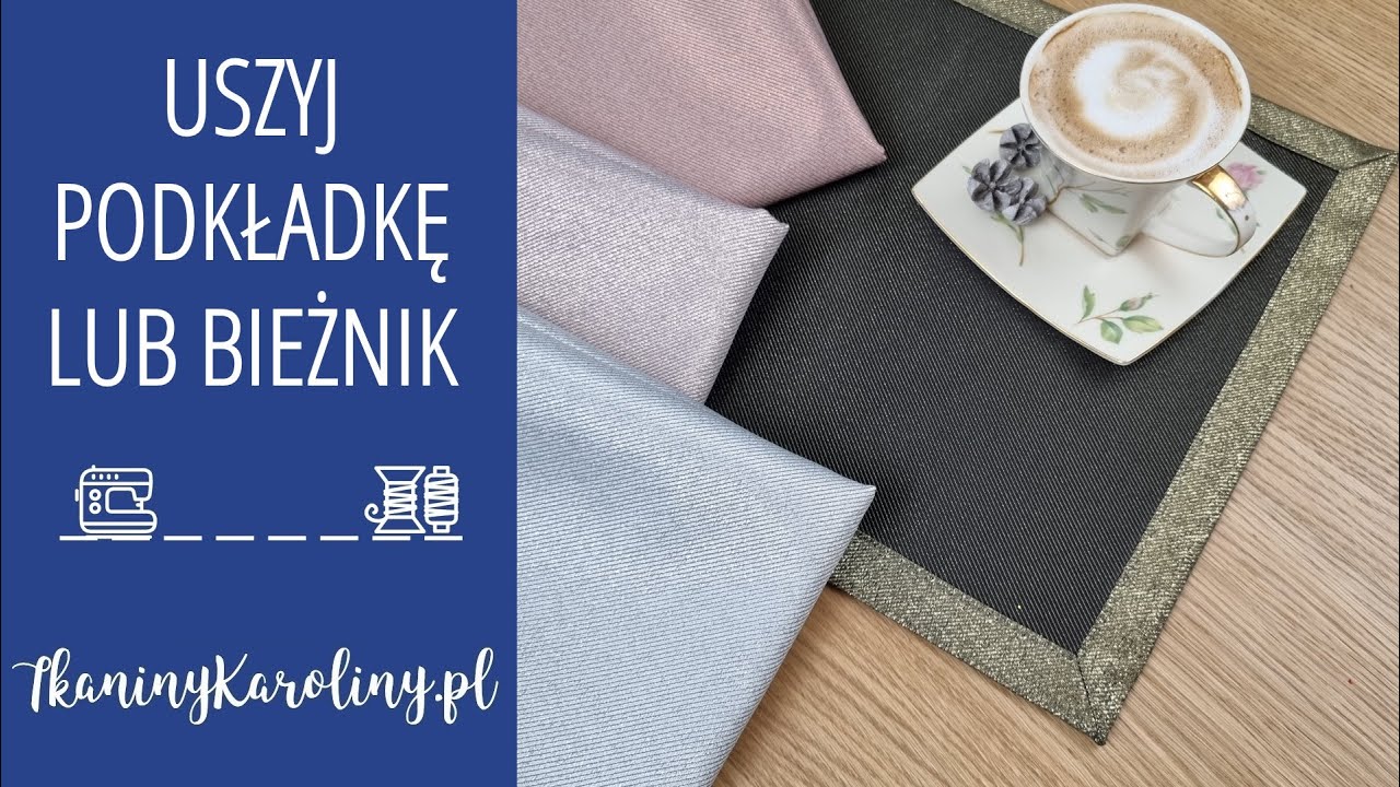Watch Jak uszyć podkładkę lub obrus na stół - róg kopertowy - Tkaniny Karoliny now Jak uszyć podkładkę lub obrus na stół - róg kopertowy - Tkaniny Karoliny
