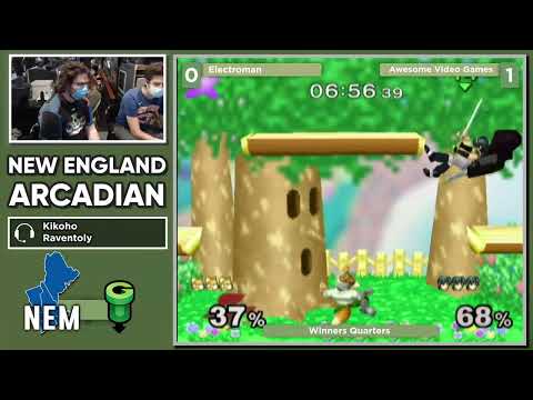 NE Melee Arcadian 9 - OUG | Electroman (Fox) vs. Awesome Video Games (Marth) - SSBM WQF