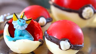 How To Make Chocolate Poké Ball Treats! With Pokemon Inside!