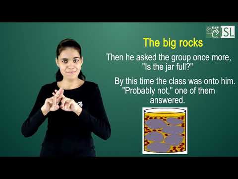 English Module 3A Series 1:-  The big rocks