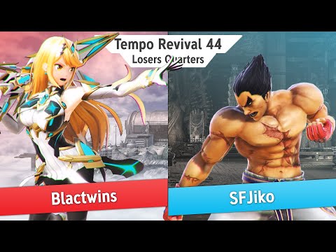 Tempo Revival 44 - Blacktwins (Pyra Mythra) Vs. SFJiko (Kazuya) - Losers Quarters - Smash Ultimate