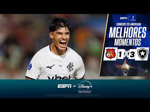 Gols e lances de Caracas x Botafogo