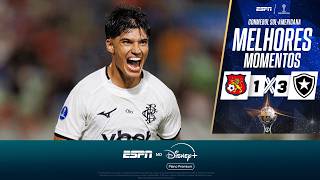 JOAQUÍN CORREA BRILHA, E BOTAFOGO BATE O CARACAS DE VIRADA NA SUL-AMERICANA | MELHORES MOMENTOS