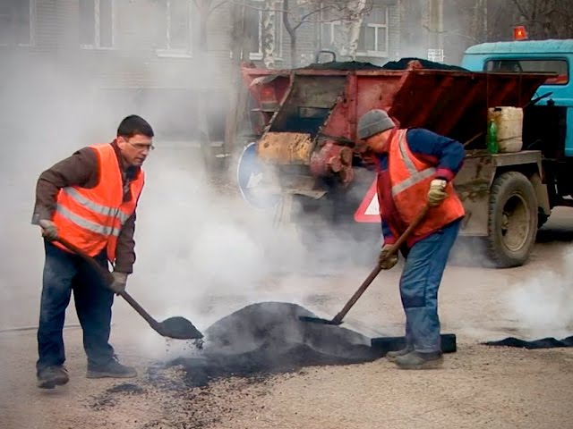 Дорожный ремонт в полсилы