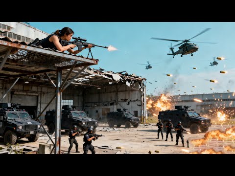 Action Movie | 🔥 Female assassin snipes SWAT family from rooftop, special forces wipe out terrorists
