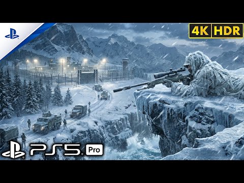 (PS5) Silent Sniper in the Snowy Mountains | Ultra Realistic Gameplay [4K60FPS] Call of Duty