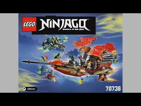2015 LEGO Ninjago 70738 Final Flight of Destiny's Bounty - instruction timelapse