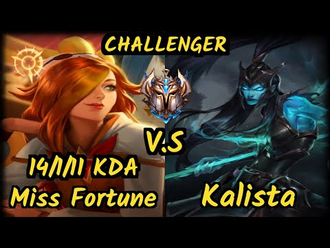 SPY.V Freeze (MISS FORTUNE) vs KALISTA - 14/1/11 KDA BOTTOM ADC CHALLENGER GAMEPLAY - EUW v9.7