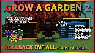 GROW A GARDEN 2 Script Pastebin 2026 AUTO FARM, ROLLBACK, INFINITE SPRINKLER, SEED, EGG (NO KEY) 🌱