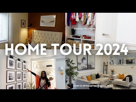 A LUXURIOUS FURNISHED HOME TOUR | HOW TO DECORATE & ORGANISE SMALL SPACES