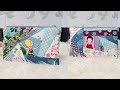 Crazy quilt | Easy Zipper Pouch  tutorial | how to make a quilted bag| Patchwok Pouch DIY