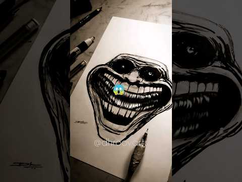 drawing troll face #shorts