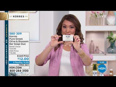 Korres Pure Griechische Olivenblüten-Seifenstück-Duo