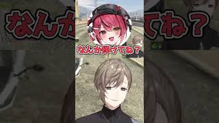 バイクチェイスで師匠ついてこれるようになった弟子【叶/赤彩】#SURGETown #GTA #叶 #にじさんじ #切り抜き #shorts #vtuber