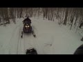 GOPRO Snowmobiling, single-track at Northern ...