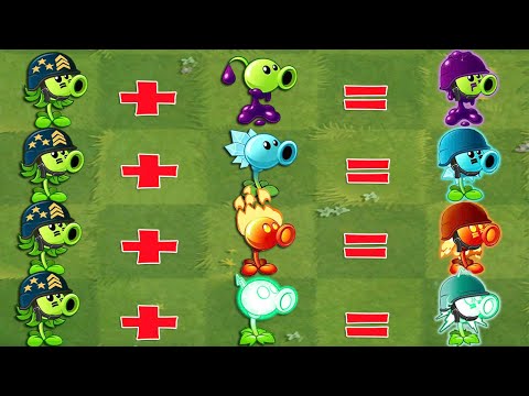 Pvz 2 Discovery - all Pea Plants Fusion & Evolution NOOB PRO